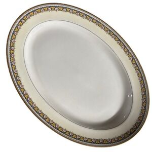Antique Schleiger 774 China 11" Oval Serving Platter by Haviland, Limoges France